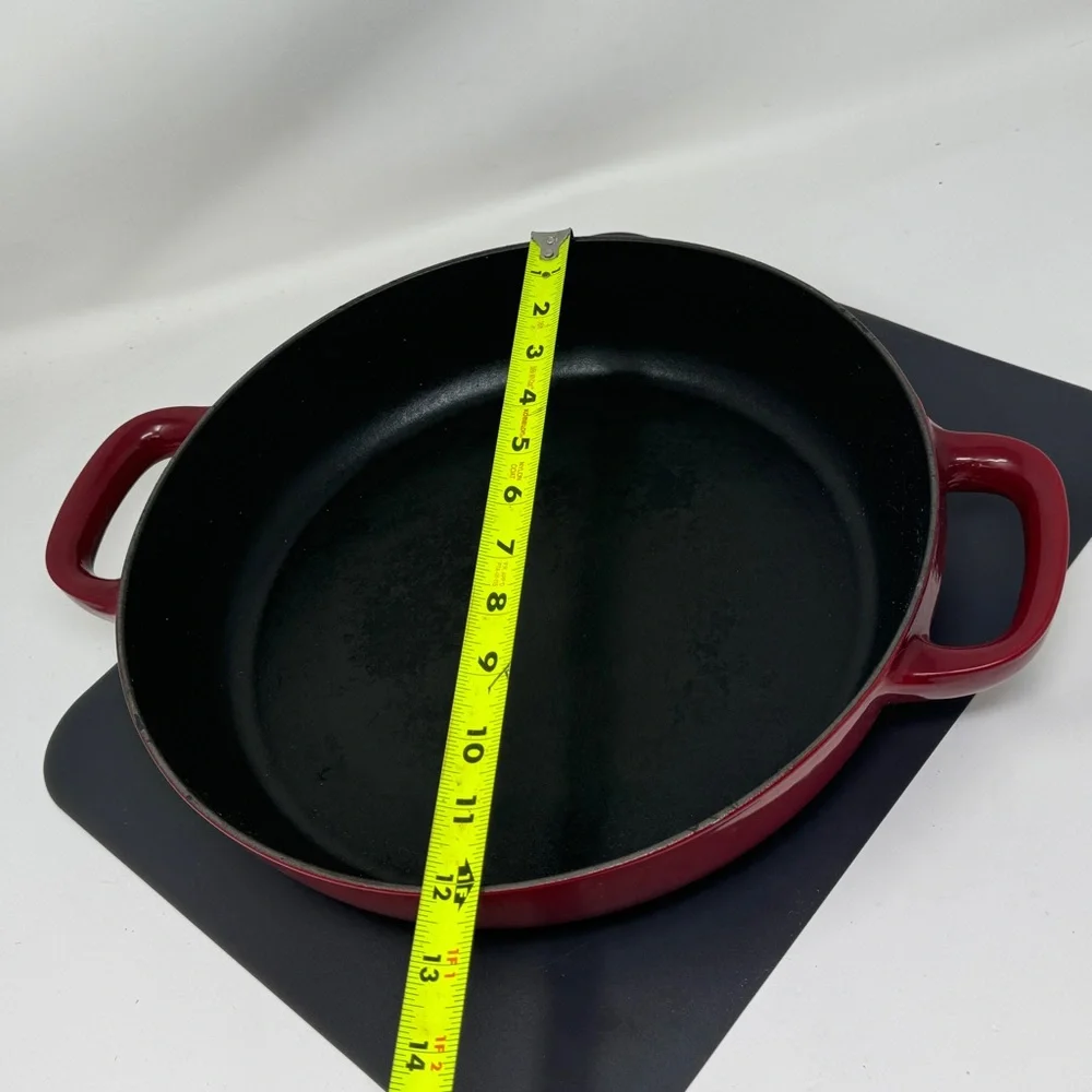 Williams sonoma Staub red cast iron 12 inch double handles